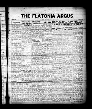 The Flatonia Argus (Flatonia, Tex.), Vol. 62, No. 17, Ed. 1 Thursday, April 22, 1937