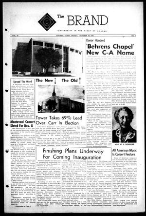 The Brand (Abilene, Tex.), Vol. 52, No. 7, Ed. 1, Friday, October 28, 1966