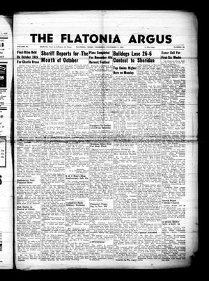 The Flatonia Argus (Flatonia, Tex.), Vol. 86, No. 44, Ed. 1 Thursday, November 2, 1961