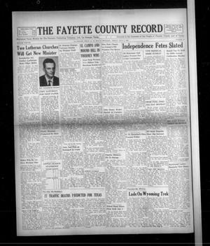 The Fayette County Record (La Grange, Tex.), Vol. 38, No. 70, Ed. 1 Friday, July 1, 1960