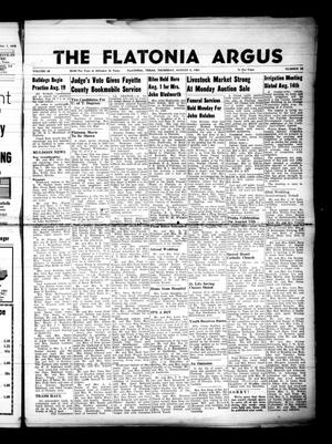 The Flatonia Argus (Flatonia, Tex.), Vol. 88, No. 32, Ed. 1 Thursday, August 8, 1963