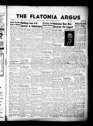 Primary view of object titled 'The Flatonia Argus (Flatonia, Tex.), Vol. 88, No. 38, Ed. 1 Thursday, September 19, 1963'.
