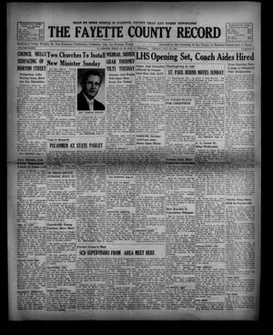 Primary view of object titled 'The Fayette County Record (La Grange, Tex.), Vol. 39, No. 73, Ed. 1 Friday, July 14, 1961'.