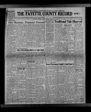 The Fayette County Record (La Grange, Tex.), Vol. 41, No. 17, Ed. 1 Friday, December 28, 1962