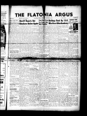 The Flatonia Argus (Flatonia, Tex.), Vol. 78, No. 41, Ed. 1 Thursday, October 8, 1953