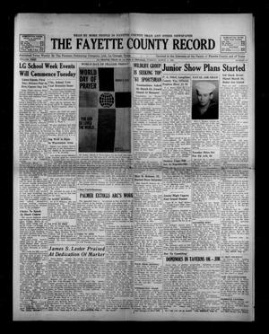 The Fayette County Record (La Grange, Tex.), Vol. 40, No. 36, Ed. 1 Tuesday, March 6, 1962