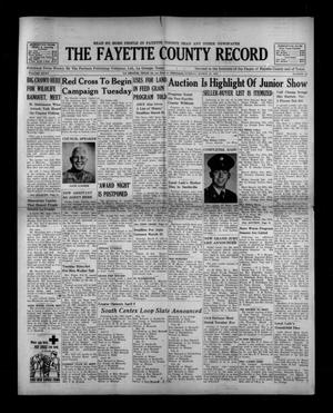 The Fayette County Record (La Grange, Tex.), Vol. 40, No. 40, Ed. 1 Tuesday, March 20, 1962