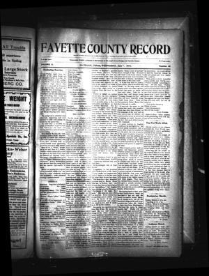 Primary view of object titled 'Fayette County Record (La Grange, Tex.), Vol. 2, No. 49, Ed. 1 Wednesday, June 7, 1911'.