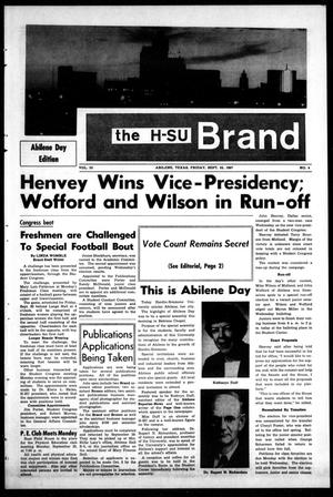 The H-SU Brand (Abilene, Tex.), Vol. 53, No. 4, Ed. 1, Friday, September 22, 1967