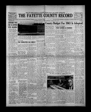 The Fayette County Record (La Grange, Tex.), Vol. 40, No. 88, Ed. 1 Tuesday, September 4, 1962