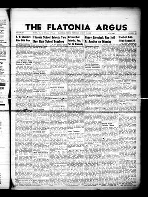 The Flatonia Argus (Flatonia, Tex.), Vol. 87, No. 33, Ed. 1 Thursday, August 16, 1962