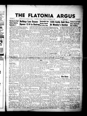 The Flatonia Argus (Flatonia, Tex.), Vol. 88, No. 37, Ed. 1 Thursday, September 12, 1963