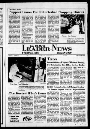 Primary view of object titled 'El Campo Leader-News (El Campo, Tex.), Vol. 97, No. 39, Ed. 1 Wednesday, August 5, 1981'.