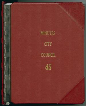 Primary view of object titled '[Abilene City Council Minutes: 2004]'.