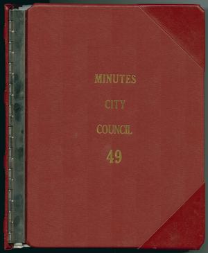 Primary view of object titled '[Abilene City Council Minutes: 2008]'.