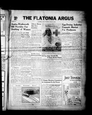 The Flatonia Argus (Flatonia, Tex.), Vol. 68, No. 13, Ed. 1 Thursday, March 25, 1943