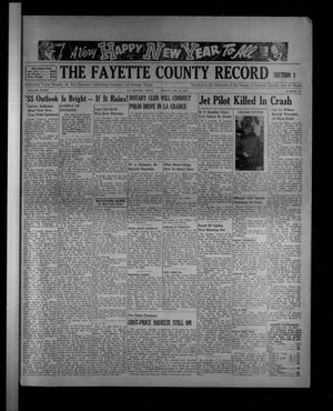 Primary view of object titled 'The Fayette County Record (La Grange, Tex.), Vol. 33, No. 18, Ed. 1 Friday, December 31, 1954'.