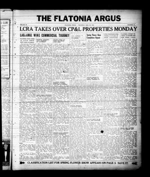 The Flatonia Argus (Flatonia, Tex.), Vol. 66, No. 13, Ed. 1 Thursday, March 20, 1941