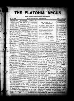 The Flatonia Argus (Flatonia, Tex.), Vol. 44, No. 14, Ed. 1 Thursday, February 5, 1920