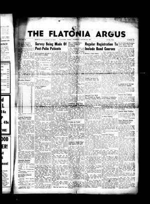 The Flatonia Argus. (Flatonia, Tex.), Vol. 82, No. 35, Ed. 1 Thursday, August 29, 1957