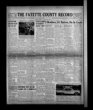 The Fayette County Record (La Grange, Tex.), Vol. 37, No. 9, Ed. 1 Tuesday, December 2, 1958