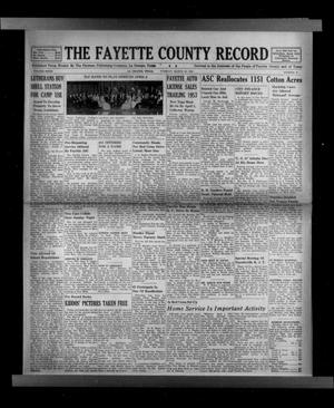 The Fayette County Record (La Grange, Tex.), Vol. 32, No. 43, Ed. 1 Tuesday, March 30, 1954