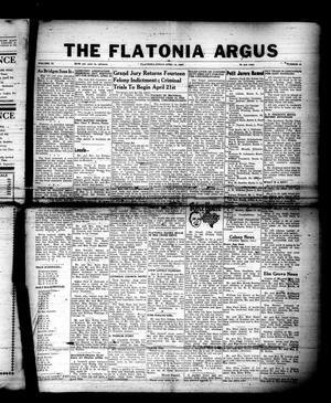 The Flatonia Argus (Flatonia, Tex.), Vol. 72, No. 15, Ed. 1 Thursday, April 10, 1947