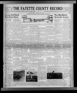 The Fayette County Record (La Grange, Tex.), Vol. 31, No. 81, Ed. 1 Tuesday, August 11, 1953