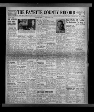 The Fayette County Record (La Grange, Tex.), Vol. 32, No. 50, Ed. 1 Friday, April 23, 1954