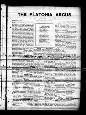 The Flatonia Argus (Flatonia, Tex.), Vol. 40, No. 6, Ed. 1 Thursday, December 3, 1914