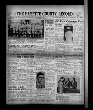 The Fayette County Record (La Grange, Tex.), Vol. 37, No. 83, Ed. 1 Tuesday, August 18, 1959