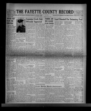 The Fayette County Record (La Grange, Tex.), Vol. 32, No. 98, Ed. 1 Friday, October 8, 1954