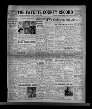Primary view of object titled 'The Fayette County Record (La Grange, Tex.), Vol. 32, No. 69, Ed. 1 Tuesday, June 29, 1954'.