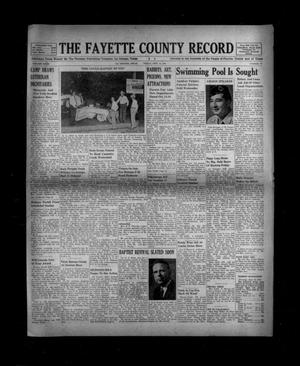 Primary view of object titled 'The Fayette County Record (La Grange, Tex.), Vol. 32, No. 94, Ed. 1 Friday, September 24, 1954'.