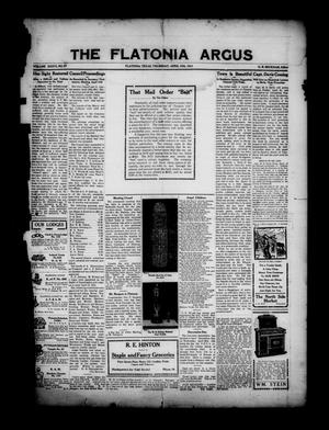 The Flatonia Argus (Flatonia, Tex.), Vol. 36, No. 27, Ed. 1 Thursday, April 13, 1911