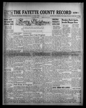 Primary view of object titled 'The Fayette County Record (La Grange, Tex.), Vol. 32, No. 15, Ed. 1 Tuesday, December 22, 1953'.