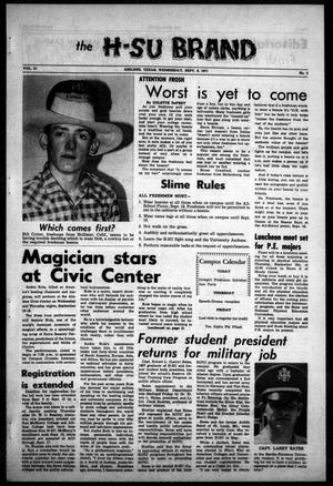 The H-SU Brand (Abilene, Tex.), Vol. 57, No. 3, Ed. 1, Wednesday, September 8, 1971