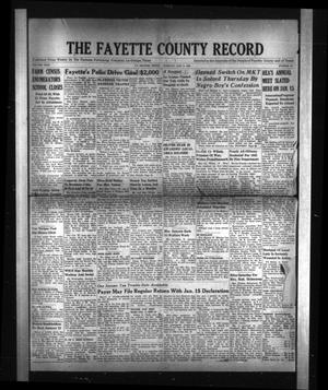 The Fayette County Record (La Grange, Tex.), Vol. 23, No. 20, Ed. 1 Tuesday, January 9, 1945