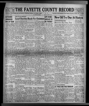 The Fayette County Record (La Grange, Tex.), Vol. 32, No. 16, Ed. 1 Friday, December 25, 1953