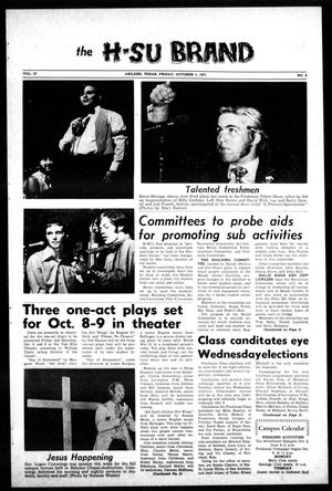 The H-SU Brand (Abilene, Tex.), Vol. 57, No. 9, Ed. 1, Friday, October 1, 1971