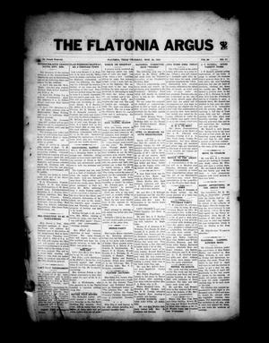 The Flatonia Argus (Flatonia, Tex.), Vol. 59, No. 13, Ed. 1 Thursday, March 29, 1934