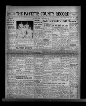 The Fayette County Record (La Grange, Tex.), Vol. 32, No. 89, Ed. 1 Tuesday, September 7, 1954