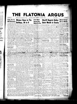 Primary view of object titled 'The Flatonia Argus (Flatonia, Tex.), Vol. 84, No. 41, Ed. 1 Thursday, October 8, 1959'.