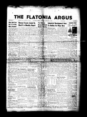 The Flatonia Argus (Flatonia, Tex.), Vol. 83, No. 6, Ed. 1 Thursday, February 6, 1958
