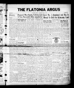 Primary view of object titled 'The Flatonia Argus (Flatonia, Tex.), Vol. 66, No. 42, Ed. 1 Thursday, October 9, 1941'.