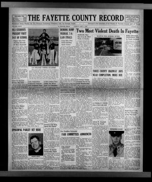 The Fayette County Record (La Grange, Tex.), Vol. 36, No. 88, Ed. 1 Tuesday, September 2, 1958