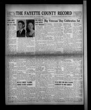 The Fayette County Record (La Grange, Tex.), Vol. 38, No. 3, Ed. 1 Tuesday, November 10, 1959
