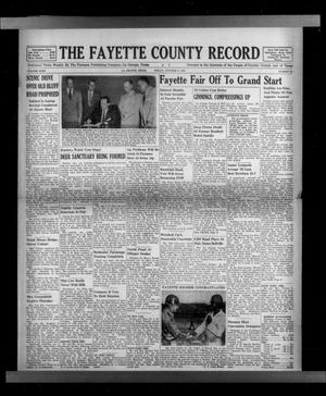 Primary view of object titled 'The Fayette County Record (La Grange, Tex.), Vol. 31, No. 98, Ed. 1 Friday, October 9, 1953'.