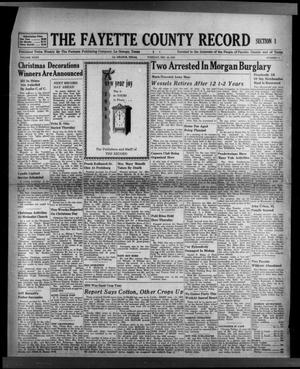 Primary view of object titled 'The Fayette County Record (La Grange, Tex.), Vol. 32, No. 17, Ed. 1 Tuesday, December 29, 1953'.