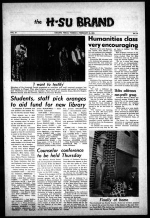 The H-SU Brand (Abilene, Tex.), Vol. 57, No. 34, Ed. 1, Tuesday, February 15, 1972